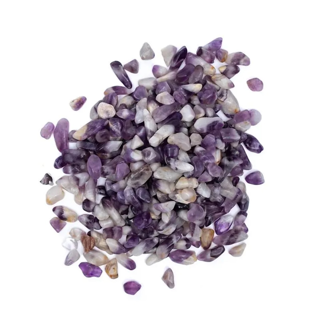 Pierres polies Améthyste Chevron qualité A/B | ± 800 g ; ±0.5-2.5cm