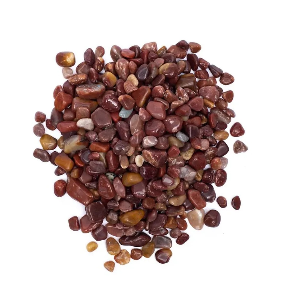 Pierres polies Aventurine Rouge qualité A/B  | ±800g; ±0.5-2.5cm