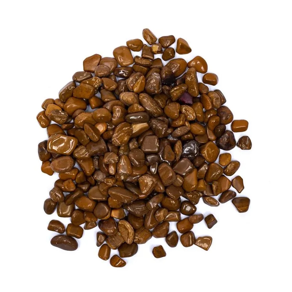 Pierres polies Jaspe Jaune qualité A/B | ± 800 g ;±0.5-2.5 cm