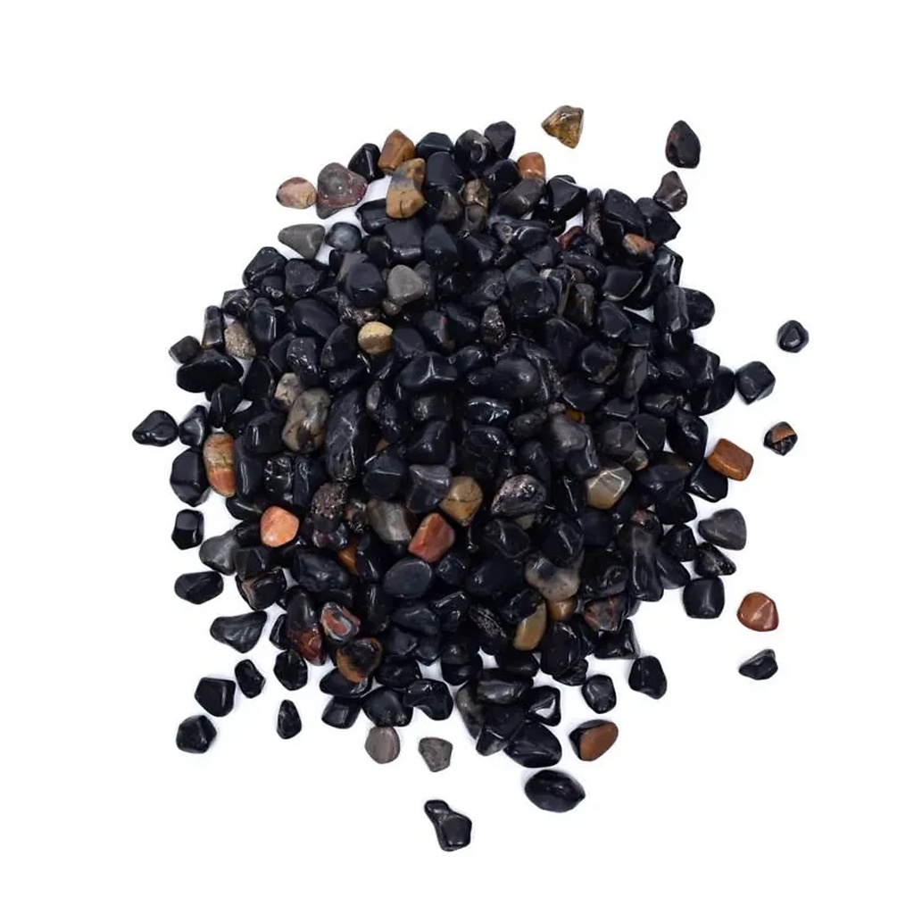 Pierres polies Onyx Noir qualité A/B | ± 800 g ; ±0.5-2.5cm
