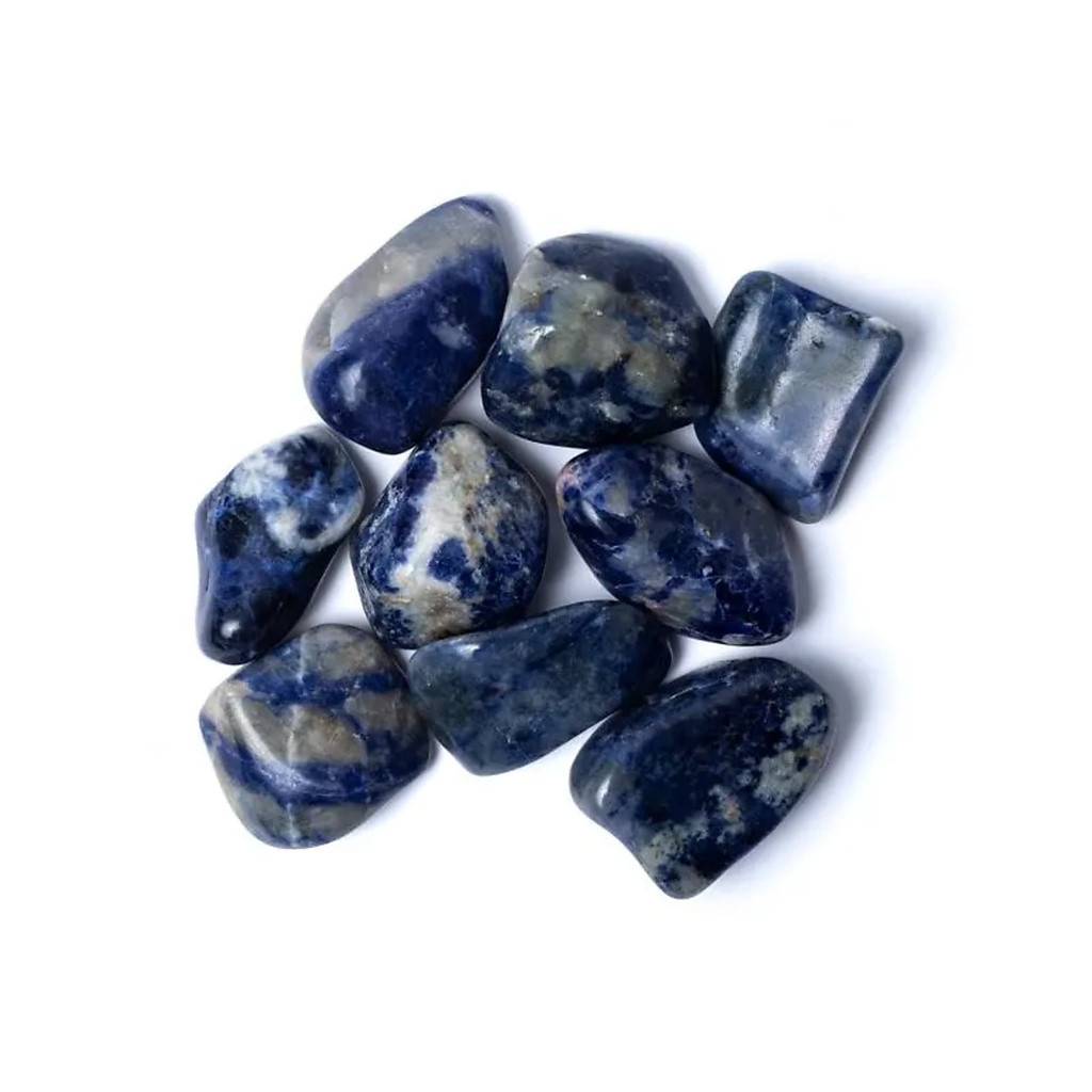Pierres polies Sodalite Qualité A | ±500g; ±4-6cm