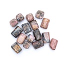 Rhodonite pierres polies Qualité A | ±500g; ±2-3cm