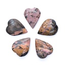 Coeur en Rhodonite Pierre de soucis | 5x4x1,5cm