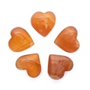 Coeur de Calcite de miel Pierre de soucis | 5x5x2cm