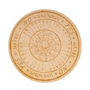 Planche pendule astrologie gravée | 20cm