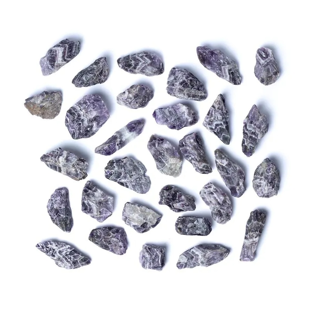 Améthyste bande mineral brut -- ± 5000g; ±5-12cm