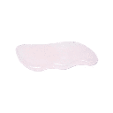 Pierre de massage quartz rose gua sha vague | 84 g; 9cm