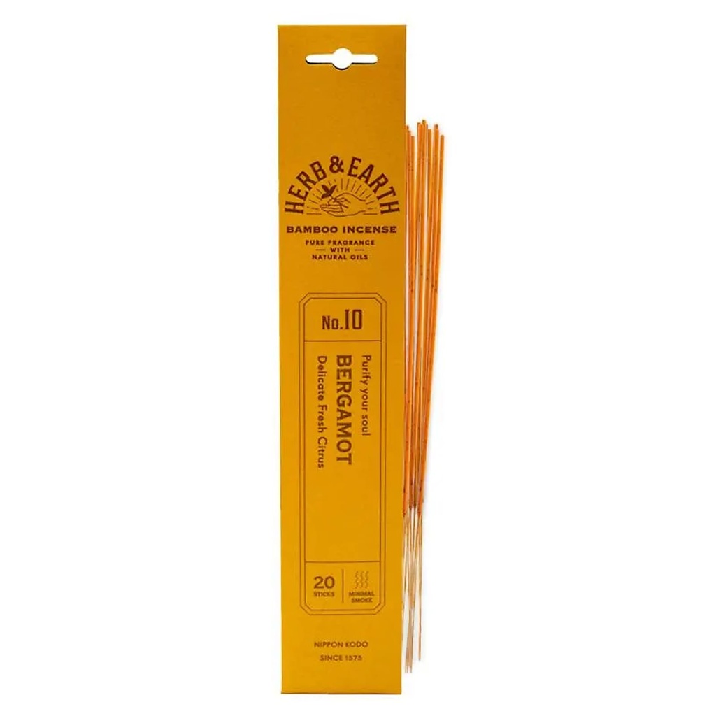 Nippon Kodo Encens Bergamote Herb & Earth  | 8 g