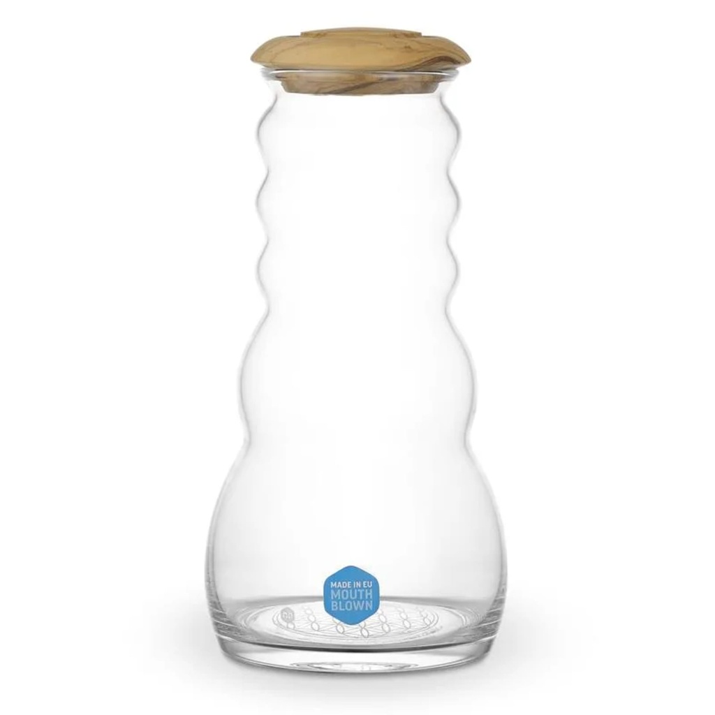 Broc Vital water Cadus Fleur de vie bouchon bois d'olivier -