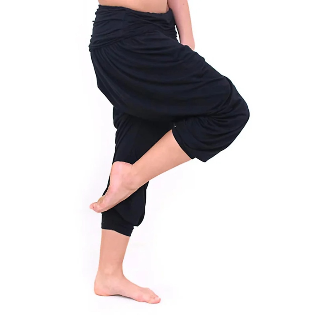Yoga pantalons comfort flow noir S-M | 290g