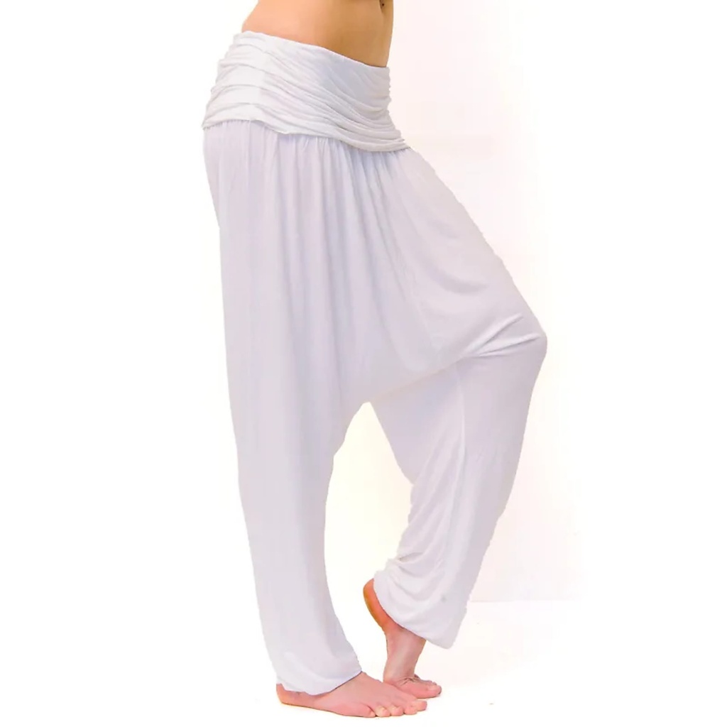 [7241200688862] Yoga pantalons comfort flow blanc S-M | 320g