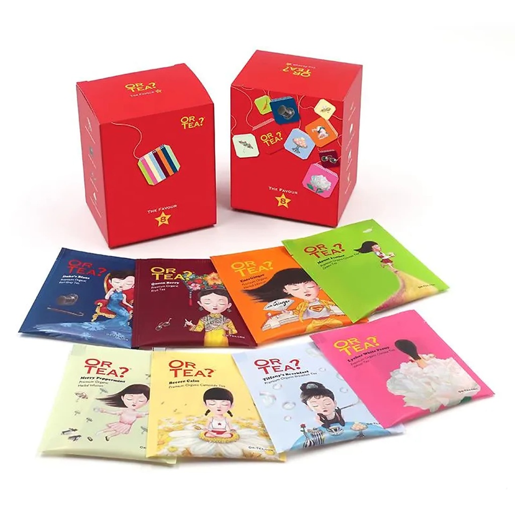 Or Tea?™ Favor8 Coffret cadeau thé bio | 16 g