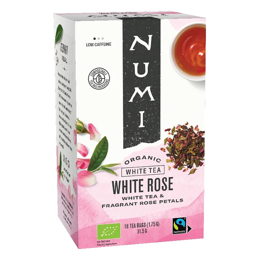 Numi Thé bio blanc Rose | 18x1.75g
