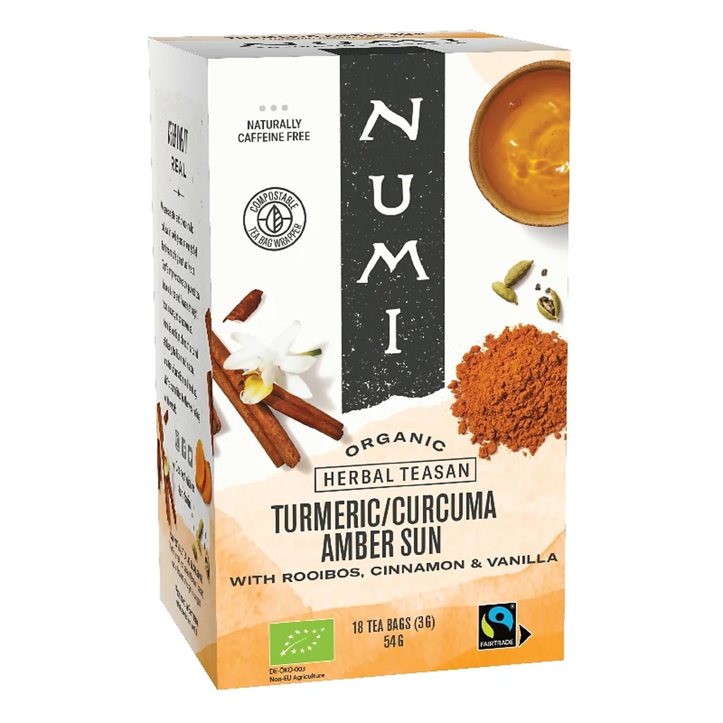 Numi Thé bio Curcuma Amber Sun | 18x3 g