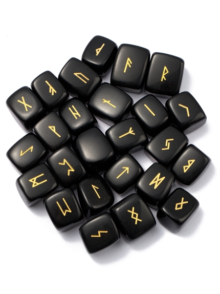Runes en Obsidienne noire
