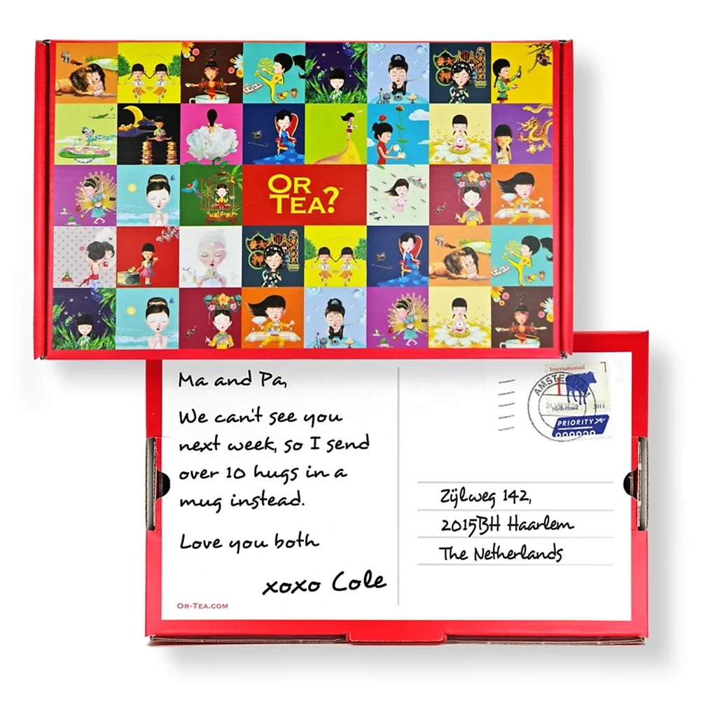 Or Tea? Tea2TheWorld Mailable Boîte à Thé à postale | 20,5g