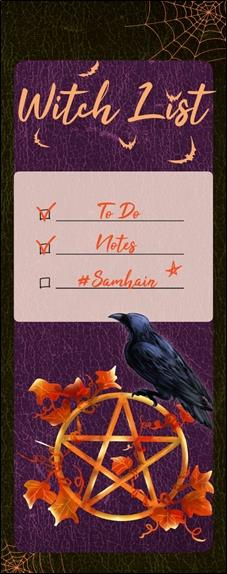 Witch list Samhain : Halloween
                    (édition limitée)