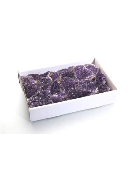 Morceaux de druse d'Améthyste - Boite de 1.8 kgs