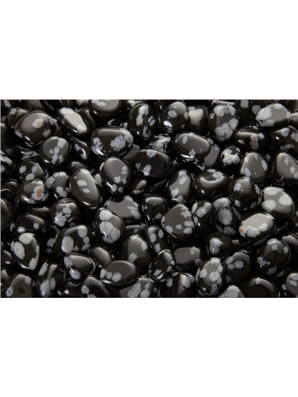 Pierres roulées - Obsidienne Flocon de neige - Sachet 500 grs