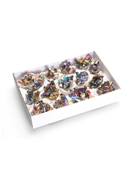 Cluster de Quartz Aura Arc-en-ciel - Boite de 1 kg