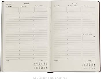 agenda PAPERBLANKS mini 12 mois Restauration