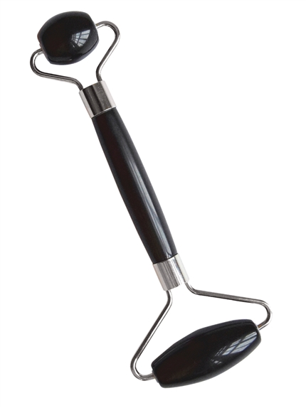Rouleau de Massage en Obsidienne noire