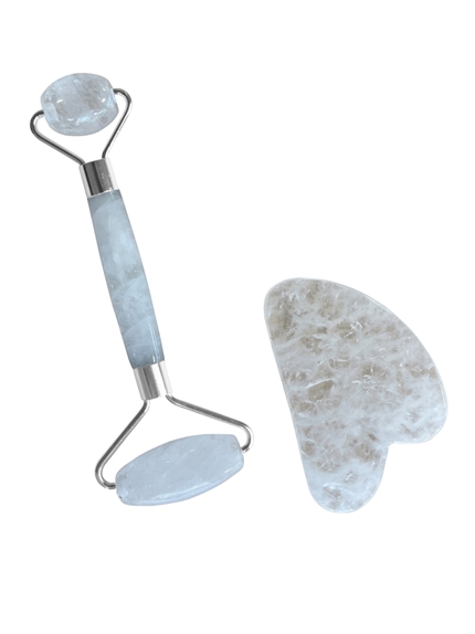 Coffret de Massage pour le Visage en Cristal de roche