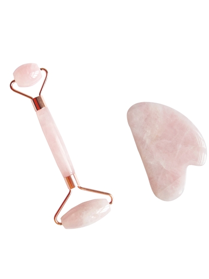 [3660341733820] Coffret de Massage pour le Visage en Quartz rose