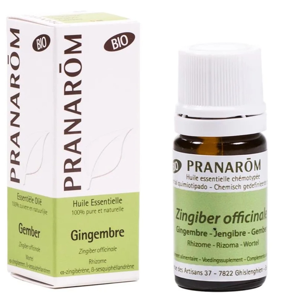 Huile essentielle Gingembre Pranarom BIO -- 5 ml