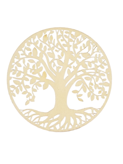 Socle de rechargement en bois Arbre de Vie ajouré 10 cm