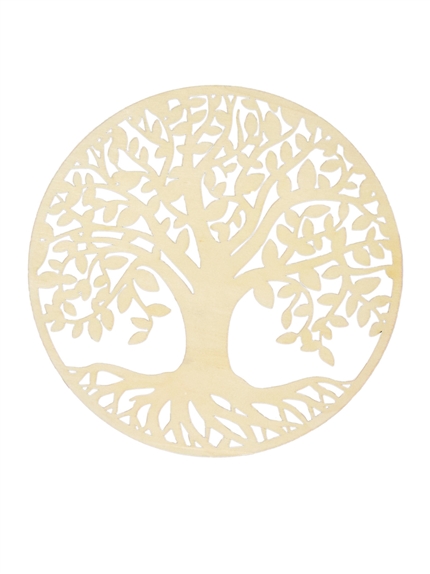 Socle de rechargement en bois Arbre de Vie ajouré 20 cm