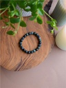 Bracelet Agate Mousse Perles rondes 8 mm
