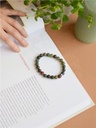 Bracelet Agate Multicolore Perles rondes 8 mm