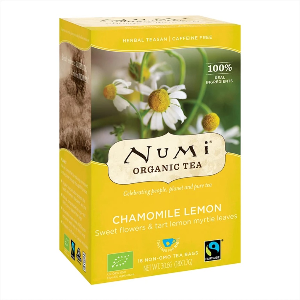Numi Thé bio aux herbes  Chamomile Lemon -- 18x1.5g