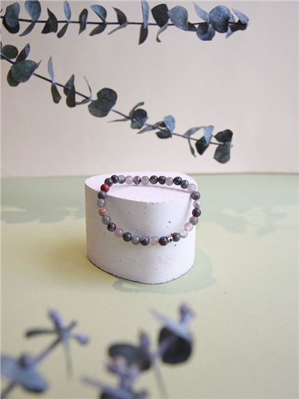 [3660341738917] Bracelet Héliotrope Perles rondes 6 mm