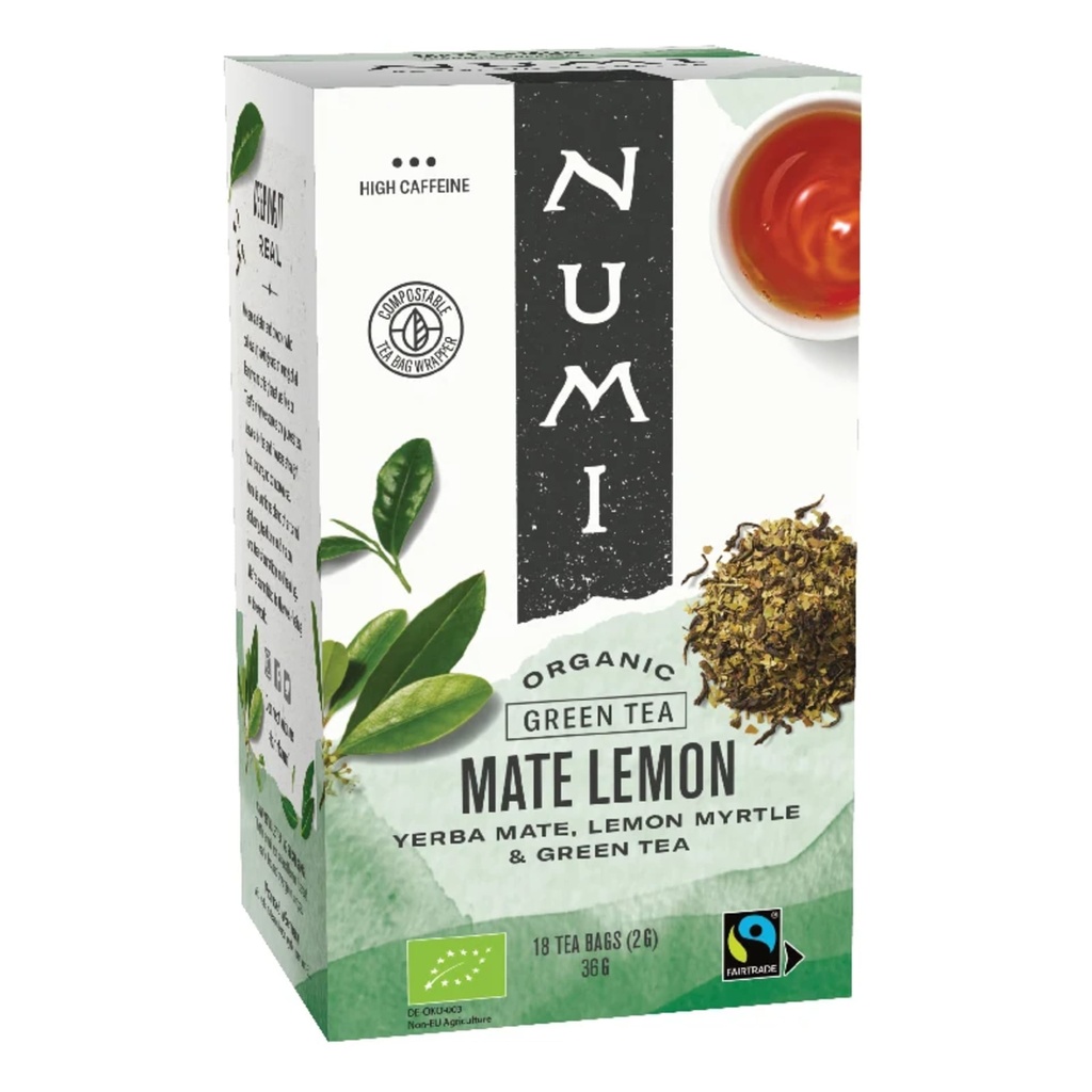 Numi Thé vert bio  Mate Lemon -- 18x2.3g