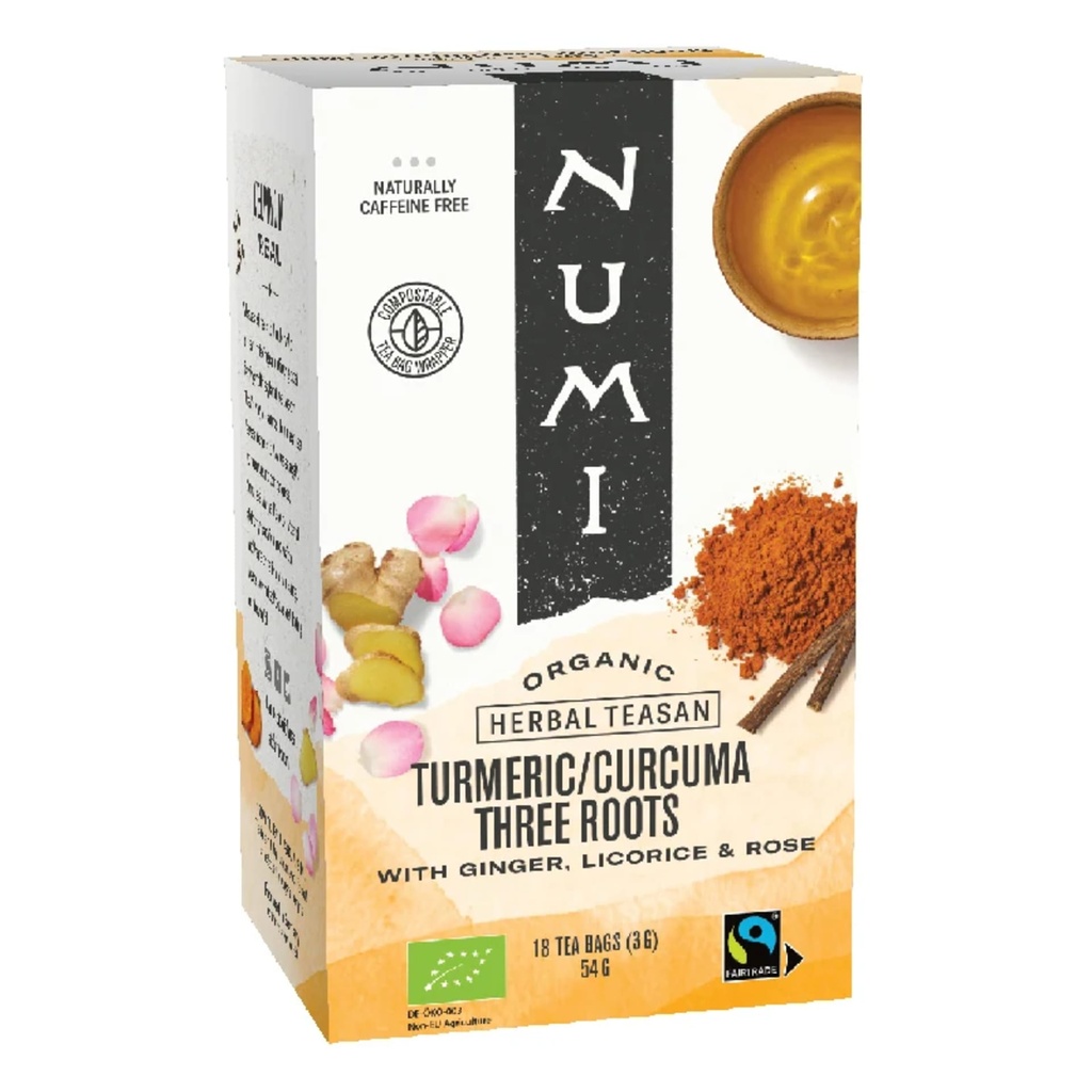 Numi Thé bio Curcuma Three Roots -- 18x3g