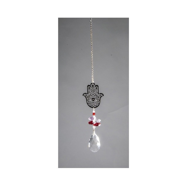 [3660341740385] Carillon Ange cristal 45 cm Multicolore