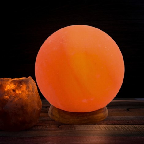 Lampe Moon en cristal de sel