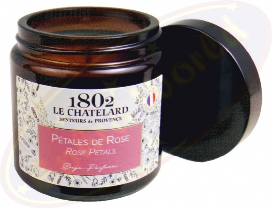 bougie parfumée pétales de rose