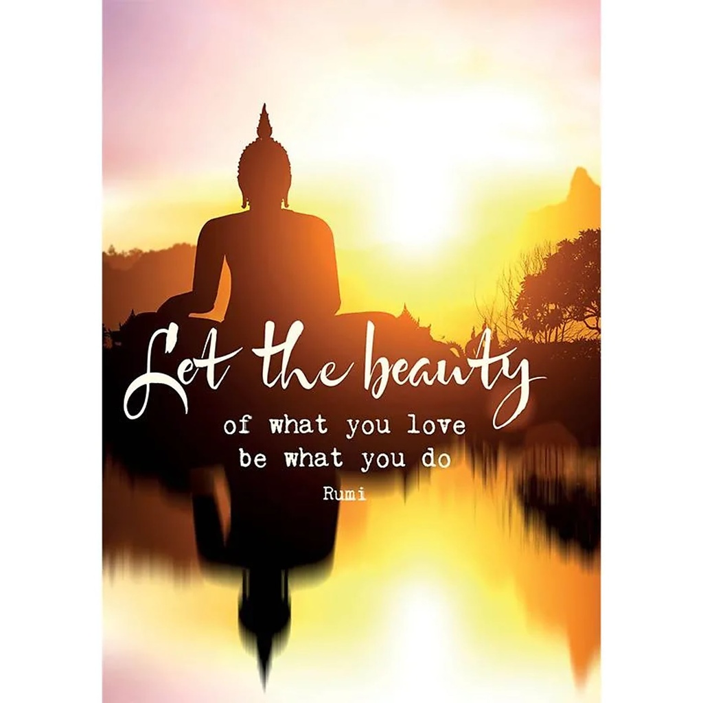 Carte postale avec texte Let the beauty... | 15x10.5 cm