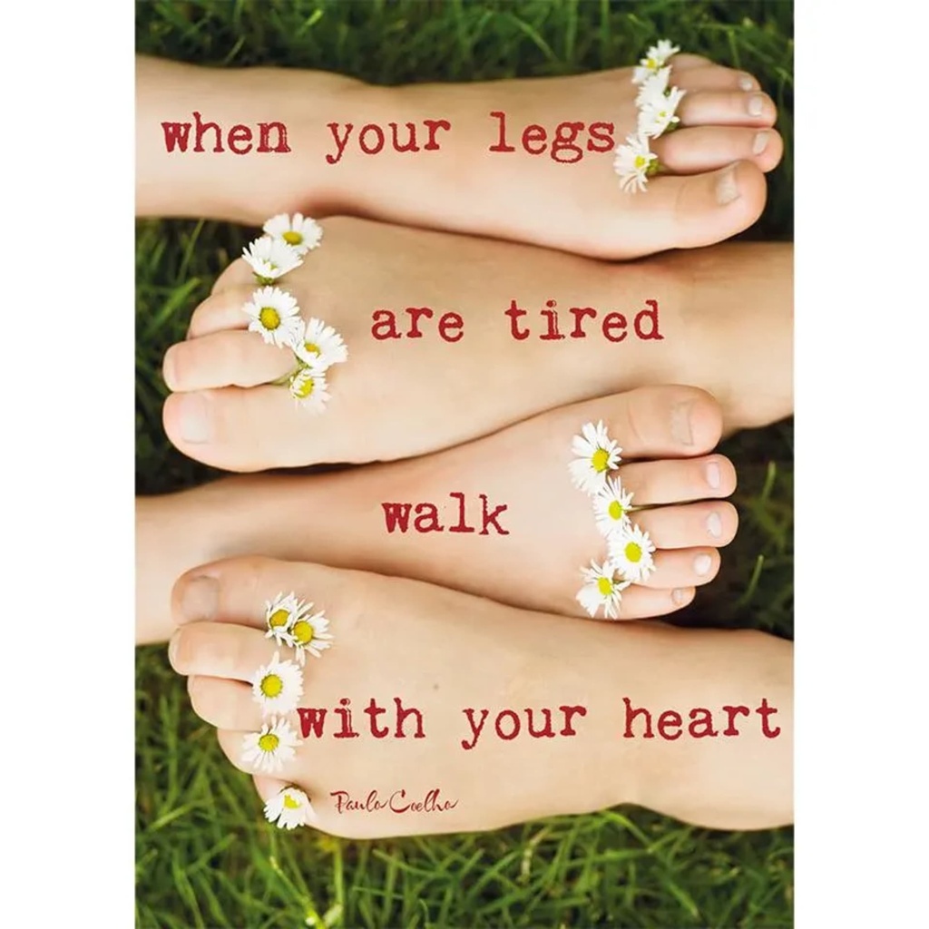 Carte postale When your legs are tired walk -- 15x10.5 cm