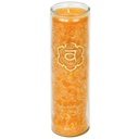 Bougie parfumée 2° chakra stearine 100 heures | 21x6.5 cm