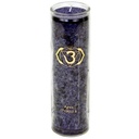 Bougie parfumée 6°chakra stéarine 100 heures | 21x6.5 cm