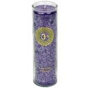 Bougie parfumée 7°chakra stéarine 100 heures | 21x6.5 cm