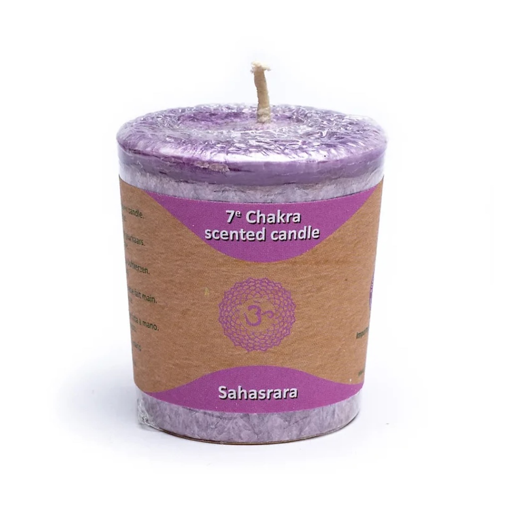 Bougie Votive parfumée 7°chakra