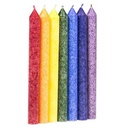 Bougies des Chakra parfumée - longue SET de 7 | 21x2.2 cm