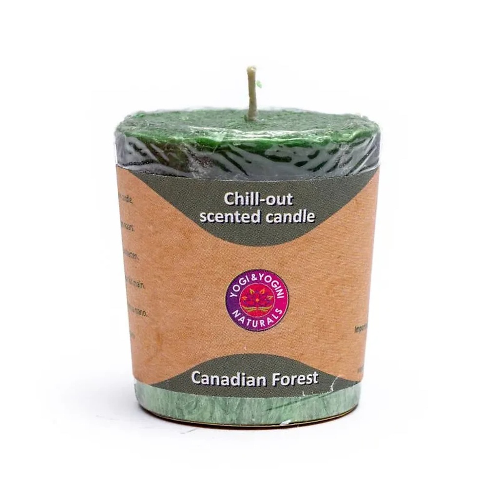 [8718657460413] Bougies Chill Out parfumées Canadian forest | 4.5x4 cm