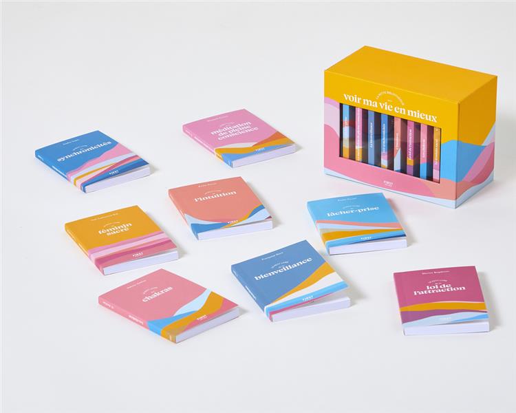 La petite bibliothèque pour voir ma vie en mieux - Avec Le lâcher-prise ; La méditation de pleine conscience ; La bienveillance ; Les synchronicités ; L'intuition ; La loi de l'attraction ; Les chakras ; Le féminin sacré