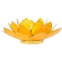 Eclairage ambiance Lotus 3° Chakra jaune & or | 13.5 cm